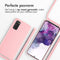 iMoshion Hoesje Geschikt voor Samsung Galaxy S20 Hoesje Met Koord - iMoshion Siliconen hoesje met koord - Roze