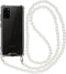 iMoshion Hoesje Geschikt voor Samsung Galaxy S20 Plus Hoesje Met Koord - iMoshion Backcover met koord - Parel - Transparant