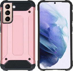 iMoshion Hoesje Geschikt voor Samsung Galaxy S21 Hoesje - iMoshion Rugged Xtreme Backcover - Rosé