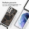 iMoshion Hoesje Geschikt voor Samsung Galaxy S21 Hoesje Met Koord - iMoshion Design Hoesje met Koord - Zwart / Meerkleurig / Goud / Black Graphic