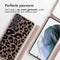 iMoshion Hoesje Geschikt voor Samsung Galaxy S21 Hoesje Met Koord - iMoshion Siliconen design hoesje met koord - Roze / Animal Pink
