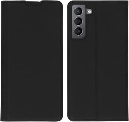 iMoshion Hoesje Geschikt voor Samsung Galaxy S21 Hoesje Met Pasjeshouder - iMoshion Slim Folio Bookcase - Zwart