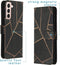 iMoshion Hoesje Geschikt voor Samsung Galaxy S21 Hoesje Met Pasjeshouder - iMoshion Design Softcase Bookcase - Meerkleurig / Black Graphic