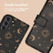 iMoshion Hoesje Geschikt voor Samsung Galaxy S21 Hoesje Met Pasjeshouder - iMoshion Design Bookcase smartphone - Zwart / Sky Black