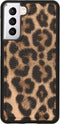 iMoshion Hoesje Geschikt voor Samsung Galaxy S21 Hoesje Met Pasjeshouder - iMoshion 2-in-1 Wallet Bookcase design - Meerkleurig / Brown Leopard
