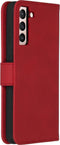iMoshion Hoesje Geschikt voor Samsung Galaxy S21 Hoesje Met Pasjeshouder - iMoshion Uitneembare 2-in-1 Luxe Bookcase - Rood