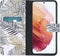 iMoshion Hoesje Geschikt voor Samsung Galaxy S21 Hoesje Met Pasjeshouder - iMoshion Design Softcase Bookcase - Meerkleurig / Glamour Botanic