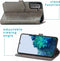 iMoshion Hoesje Geschikt voor Samsung Galaxy S21 Hoesje Met Pasjeshouder - iMoshion Mandala Bookcase - Grijs