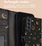 iMoshion Hoesje Geschikt voor Samsung Galaxy S21 Hoesje Met Pasjeshouder - iMoshion Design Bookcase smartphone - Zwart / Sky Black