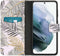 iMoshion Hoesje Geschikt voor Samsung Galaxy S21 Hoesje Met Pasjeshouder - iMoshion Design Softcase Bookcase - Meerkleurig / Glamour Botanic