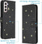 iMoshion Hoesje Geschikt voor Samsung Galaxy S21 Plus Hoesje Met Pasjeshouder - iMoshion Design Softcase Bookcase - Meerkleurig / Stars Gold