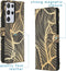 iMoshion Hoesje Geschikt voor Samsung Galaxy S21 Ultra Hoesje Met Pasjeshouder - iMoshion Design Softcase Bookcase - Meerkleurig / Golden Leaves
