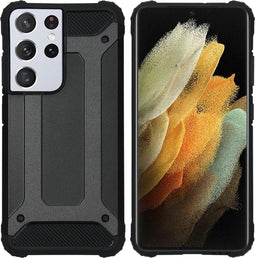 iMoshion Hoesje Geschikt voor Samsung Galaxy S21 Ultra Hoesje - iMoshion Rugged Xtreme Backcover - Zwart