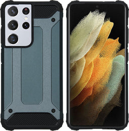 imoshion Hoesje - Geschikt voor Samsung Galaxy S21 Ultra - Rugged Xtreme Backcover - Donkerblauw