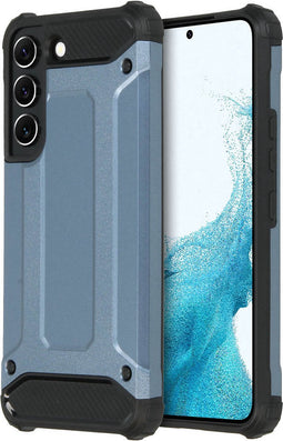 iMoshion Hoesje Geschikt voor Samsung Galaxy S22 Hoesje - iMoshion Rugged Xtreme Backcover - Blauw