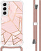 iMoshion Hoesje Geschikt voor Samsung Galaxy S22 Hoesje Met Koord - iMoshion Design Hoesje met Koord - Roze / Pink Graphic