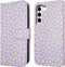 iMoshion Hoesje Geschikt voor Samsung Galaxy S22 Hoesje Met Pasjeshouder - iMoshion Design Bookcase smartphone - Paars / White Daisy