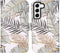iMoshion Hoesje Geschikt voor Samsung Galaxy S22 Hoesje Met Pasjeshouder - iMoshion Design Softcase Bookcase - Goud / Glamour Botanic