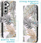 iMoshion Hoesje Geschikt voor Samsung Galaxy S22 Hoesje Met Pasjeshouder - iMoshion Design Softcase Bookcase - Goud / Glamour Botanic