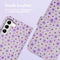iMoshion Hoesje Geschikt voor Samsung Galaxy S22 Hoesje Met Pasjeshouder - iMoshion Design Bookcase smartphone - Meerkleurig / Purple Flowers