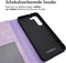 iMoshion Hoesje Geschikt voor Samsung Galaxy S22 Hoesje Met Pasjeshouder - iMoshion Design Bookcase smartphone - Meerkleurig / Purple White Flowers