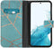 iMoshion Hoesje Geschikt voor Samsung Galaxy S22 Hoesje Met Pasjeshouder - iMoshion Design Softcase Bookcase - Blauw / Blue Graphic
