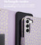 iMoshion Hoesje Geschikt voor Samsung Galaxy S22 Hoesje Met Pasjeshouder - iMoshion Design Bookcase smartphone - Paars / White Daisy