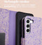 iMoshion Hoesje Geschikt voor Samsung Galaxy S22 Hoesje Met Pasjeshouder - iMoshion Design Bookcase smartphone - Meerkleurig / Purple White Flowers