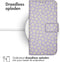 iMoshion Hoesje Geschikt voor Samsung Galaxy S22 Hoesje Met Pasjeshouder - iMoshion Design Bookcase smartphone - Paars / White Daisy