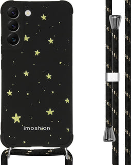 iMoshion Hoesje Geschikt voor Samsung Galaxy S22 Plus Hoesje Met Koord - iMoshion Design Hoesje met Koord - Goud / Stars Gold