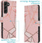 iMoshion Hoesje Geschikt voor Samsung Galaxy S22 Plus Hoesje Met Pasjeshouder - iMoshion Design Softcase Bookcase - Roze / Pink Graphic