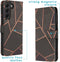 iMoshion Hoesje Geschikt voor Samsung Galaxy S22 Plus Hoesje Met Pasjeshouder - iMoshion Design Softcase Bookcase - Zwart / Black Graphic