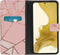 iMoshion Hoesje Geschikt voor Samsung Galaxy S22 Plus Hoesje Met Pasjeshouder - iMoshion Design Softcase Bookcase - Roze / Pink Graphic