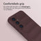 imoshion Hoesje - Geschikt voor Samsung Galaxy S23 FE - EasyGrip Backcover - Aubergine