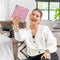 iMoshion Hoesje Geschikt voor Samsung Galaxy S23 FE Hoesje Met Pasjeshouder - iMoshion Design Bookcase smartphone - Roze / Retro Pink