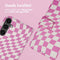 iMoshion Hoesje Geschikt voor Samsung Galaxy S23 FE Hoesje Met Pasjeshouder - iMoshion Design Bookcase smartphone - Roze / Retro Pink