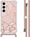 iMoshion Hoesje Geschikt voor Samsung Galaxy S23 Hoesje Met Koord - iMoshion Design Hoesje met Koord - Roze / Pink Graphic
