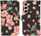 iMoshion Hoesje Geschikt voor Samsung Galaxy S23 Hoesje Met Pasjeshouder - iMoshion Design Softcase Bookcase - Zwart / Blossom Watercolor Black