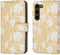 iMoshion Hoesje Geschikt voor Samsung Galaxy S23 Hoesje Met Pasjeshouder - iMoshion Design Bookcase smartphone - Geel / Yellow Flowers