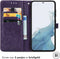iMoshion Hoesje Geschikt voor Samsung Galaxy S23 Hoesje Met Pasjeshouder - iMoshion Mandala Bookcase - Paars