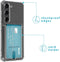 iMoshion Hoesje Geschikt voor Samsung Galaxy S23 Hoesje Met Pasjeshouder - iMoshion Softcase Backcover met pashouder - Transparant