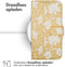 iMoshion Hoesje Geschikt voor Samsung Galaxy S23 Hoesje Met Pasjeshouder - iMoshion Design Bookcase smartphone - Geel / Yellow Flowers