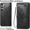 iMoshion Hoesje Geschikt voor Samsung Galaxy S23 Hoesje Met Pasjeshouder - iMoshion Mandala Bookcase - Zwart