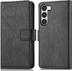 iMoshion Hoesje Geschikt voor Samsung Galaxy S23 Plus Hoesje Met Pasjeshouder - iMoshion Luxe Bookcase - Zwart