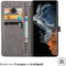 iMoshion Hoesje Geschikt voor Samsung Galaxy S23 Ultra Hoesje Met Pasjeshouder - iMoshion Mandala Bookcase - Grijs