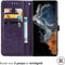iMoshion Hoesje Geschikt voor Samsung Galaxy S23 Ultra Hoesje Met Pasjeshouder - iMoshion Mandala Bookcase - Paars