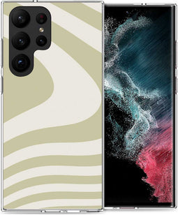 iMoshion Hoesje Geschikt voor Samsung Galaxy S23 Ultra Hoesje Siliconen - iMoshion Design hoesje - Groen / Retro Green