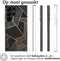 iMoshion Hoesje Geschikt voor Samsung Galaxy S23 Ultra Hoesje Siliconen - iMoshion Design hoesje - Zwart / Black Graphic