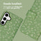 imoshion Hoesje Geschikt voor Samsung Galaxy S24 Hoesje Met Pasjeshouder - imoshion Design Bookcase smartphone - Meerkleurig / Green Flowers