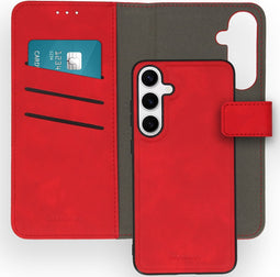 iMoshion Hoesje Geschikt voor Samsung Galaxy S24 Plus Hoesje Met Pasjeshouder - iMoshion Uitneembare 2-in-1 Luxe Bookcase - Rood